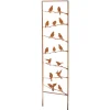 Kobolo Gartenstecker VÖGEL Rankhilfe Metall Naturrost 39x1x139 cm* Dekorative Figuren