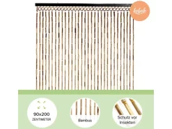 Kobolo Türvorhang Bambusvorhang Insektenschutz BAMBOO 31 Stränge 90x200 cm* Türvorhänge|Insektenschutz