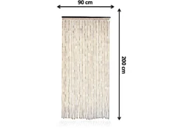 Kobolo Türvorhang Bambusvorhang Insektenschutz BAMBOO 31 Stränge 90x200 cm* Türvorhänge|Insektenschutz