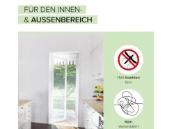 Kobolo Türvorhang DIAMONDS Kunststoff Klar 72 Stränge 90x200 cm* Insektenschutz