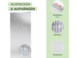 Kobolo Türvorhang DIAMONDS Kunststoff Klar 72 Stränge 90x200 cm* Insektenschutz