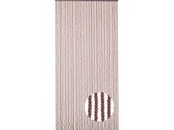 Kobolo Türvorhang Perlenvorhang CHOCO Holzperlen 50 Stränge 100x210cm
