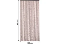 Kobolo Türvorhang Perlenvorhang CHOCO Holzperlen 50 Stränge 100x210cm