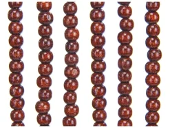 Kobolo Türvorhang Perlenvorhang CHOCO Holzperlen 50 Stränge 100x210cm