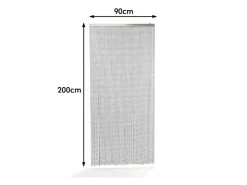 Kobolo Türvorhang Perlenvorhang Dekorationsvorhang NERO 72 Stränge 90x200cm* Türvorhänge