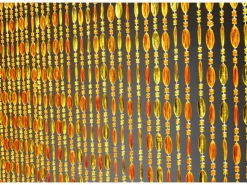 Kobolo Türvorhang Perlenvorhang Dekovorhang ORANGE 72 Stränge 90x200 cm* Türvorhänge