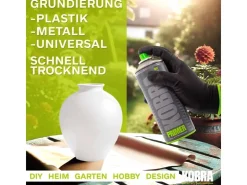 Kobra DIY Grundierspray 400ml Plastik Primer Acryl Grundierung