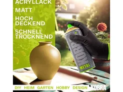Kobra DIY Metallic Spray 400ml Gold Glänzend* Sprühlacke