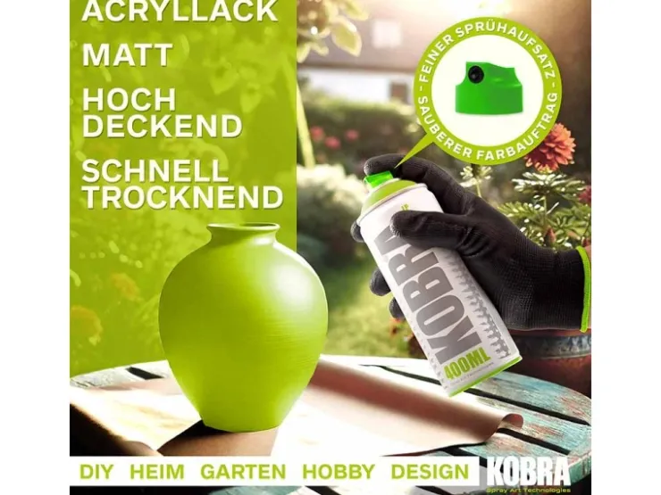 Kobra LP Buntlack Spray 400ml Apfel Matt