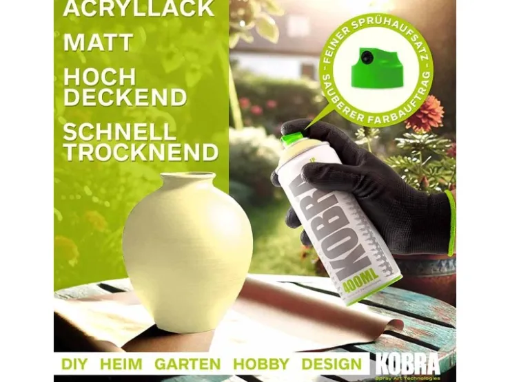 Kobra LP Buntlack Spray Pastell 400ml Oster Matt* Sprühlacke|Buntlacke