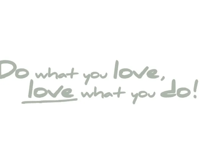 Komar Deko-Sticker Do What You Love 14 cm x 70 cm