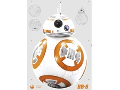 Komar Deko-Sticker Star Wars BB-8 Droid 100 cm x 70 cm