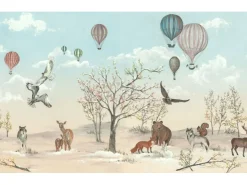 Komar Fototapete Heißluftballons Blau und Beige 4,50 x 2,80 m 612807* Tapezierzubehör