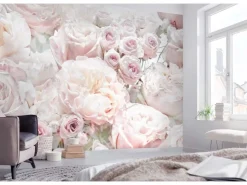 Komar Fototapete Spring Roses Hellrosa 368 x 254 cm 611041* Fototapeten