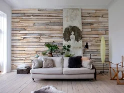 Komar Fototapete Whitewashed Wood 368 cm x 254 cm FSC®* Fototapeten