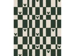 Komar Vlies Fototapete Disney Mickey Mouse Green Chess Rosa-Grün