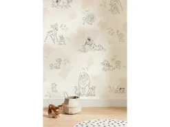 Komar Vlies Fototapete Disney Animals Beige-Weiß