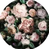 Komar Vlies Fototapete Flower Couture Selbstklebend Ø 125 cm* Fototapeten
