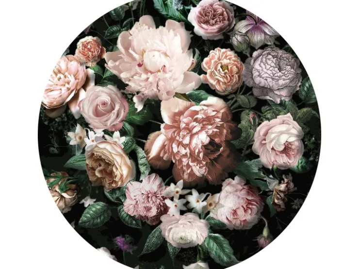 Komar Vlies Fototapete Flower Couture Selbstklebend Ø 125 cm* Fototapeten