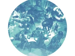 Komar Vliesfototapete Dot Avengers Blue Power selbstklebend Ø 125 cm