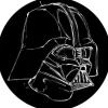 Komar Vliesfototapete Dot Star Wars Ink Vader selbstklebend Ø 125 cm* Tapezierzubehör