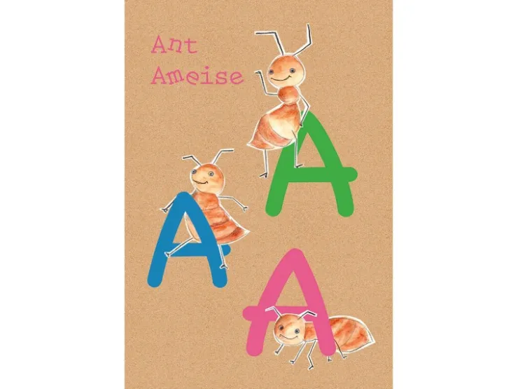 Komar Wandbild ABC Animal A 30 x 40 cm