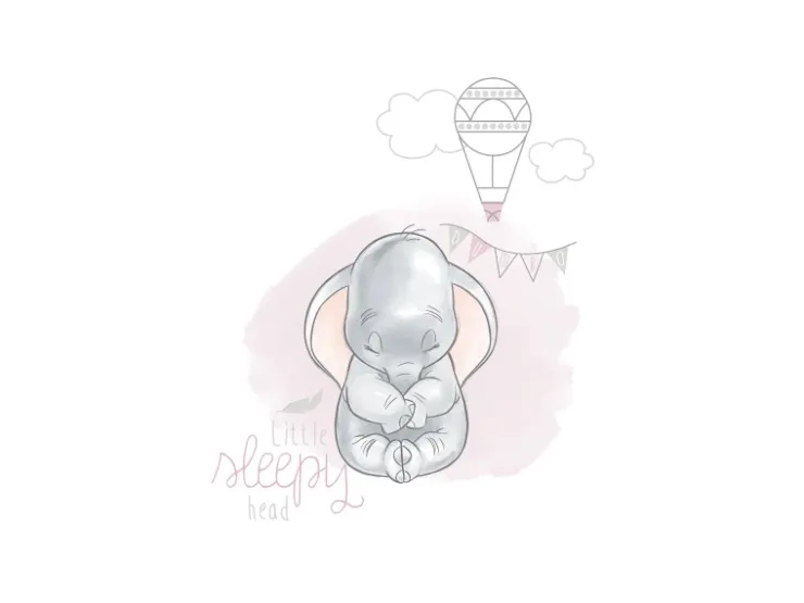 Komar Wandbild Dumbo Sleepy 30 cm x 40 cm* Poster