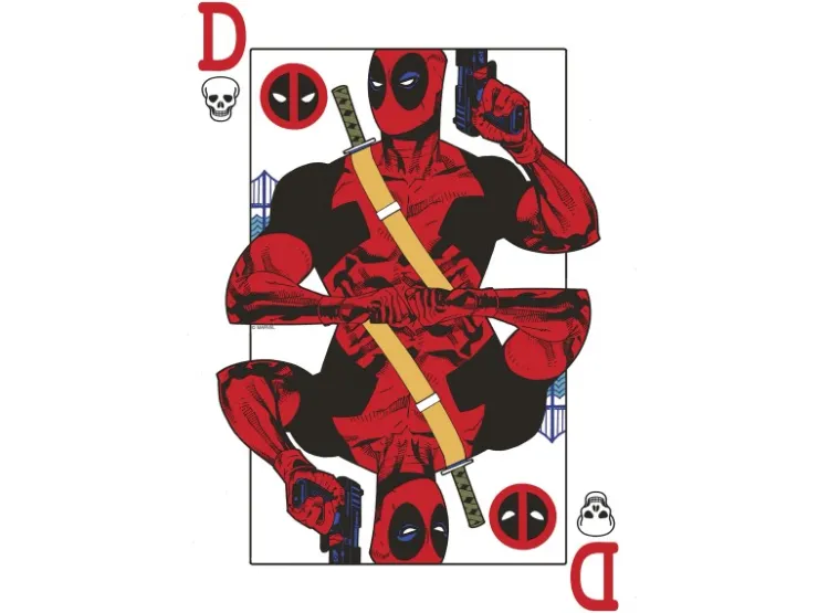 Komar Wandbild Marvel Deadpool Jack of All Trades 30 cm x 40 cm Rot