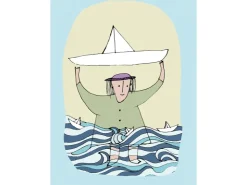 Komar Wandbild Paper Ship 40 x 50 cm* Poster