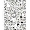 Komar Wandbild Scribble Park 40 x 50 cm