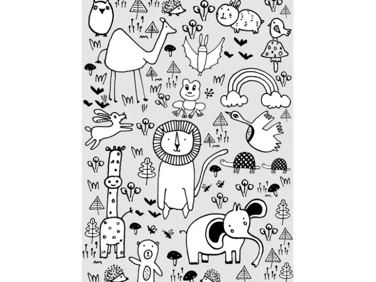 Komar Wandbild Scribble Park 40 x 50 cm