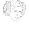 Komar Wandbild Star Wars Leia 30 x 40 cm