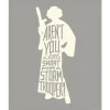 Komar Wandbild Star Wars Leia 40 x 50 cm gerollt