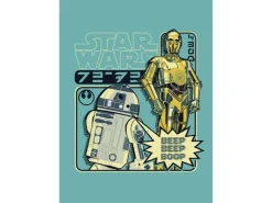 Komar Wandbild Star Wars Beep Boop 50 cm x 70 cm Blau* Poster