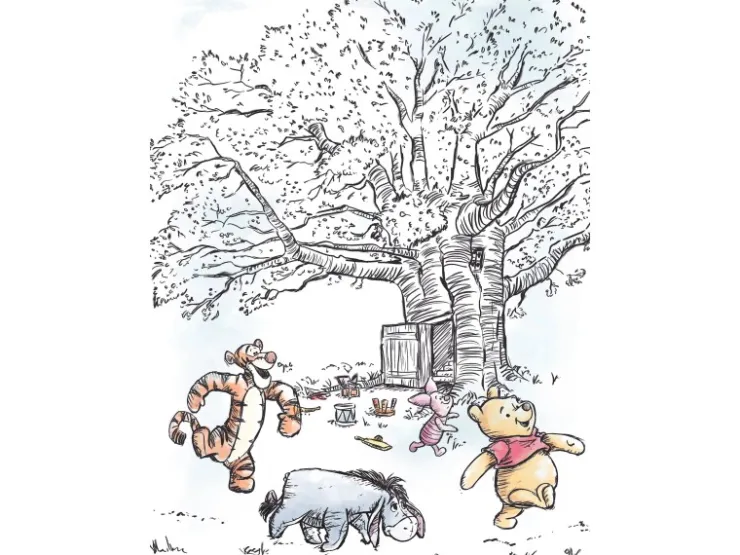 Komar Wandbild Winnie Pooh Playground 30 x 40 cm
