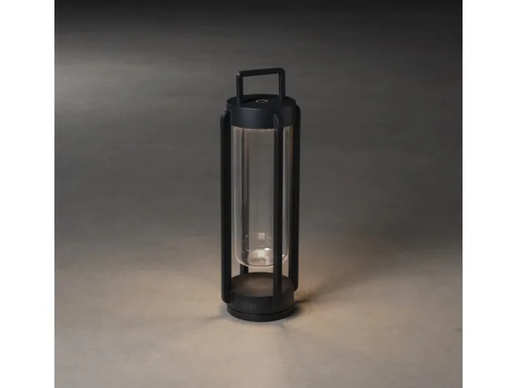 Konstsmide LED-Laterne Otranto Schwarz 44 cm x 15 cm x 15 cm