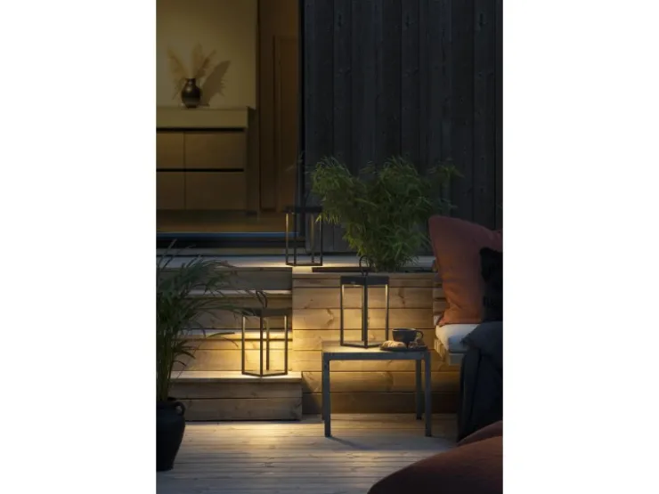 Konstsmide LED-Laterne Ravello Schwarz 30 cm x 15 cm x 15 cm