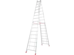 Krause Doppelleiter Stabilo 2 x 16 Sprossen 440 cm x 86 cm x 258 cm