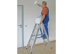 Krause Doppelleiter Stabilo 2 x 5 Stufen 120 cm x 50 cm x 105 cm