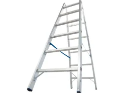 Krause Doppelleiter Stabilo 2 x 6 Sprossen 165 cm x 56 cm x 141 cm