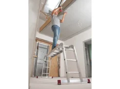 Krause Gelenkleiter Corda 4 x 3 Sprossen und Plattform* Klapptritte