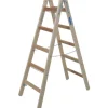 Krause Holz-Doppelleiter Stabilo 2 x 5 Sprossen Braun* Leitern