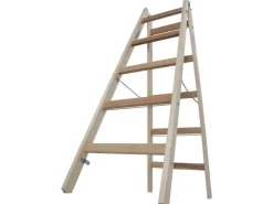 Krause Holz-Doppelleiter Stabilo 2 x 5 Sprossen Braun* Leitern
