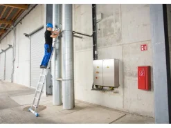 Krause Stabilo Sprossen-Anlege-Leiter 12 Sprossen* Klapptritte