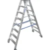 Krause Stabilo Stufen-Doppel-Leiter fahrbar 2 x 8 Stufen