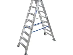 Krause Stabilo Stufen-Doppel-Leiter fahrbar 2 x 8 Stufen