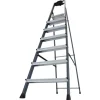 Krause Stehleiter Securo 7 Stufen Eloxiert 210 cm x 53 cm x 128 cm