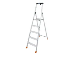 Krause Stehleiter Solido 5 Stufen 165 cm x 48 cm x 104 cm* Klapptritte