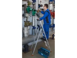 Krause Stehleiter Solido 5 Stufen 165 cm x 48 cm x 104 cm* Klapptritte