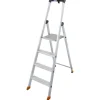 Krause Stehleiter Solido 4 Stufen 145 cm x 46 cm x 88 cm